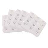 Maxbell 5pcs Elastic Bra Strap Extension Bra Extenders 3x 3 Hook White