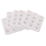 Maxbell 5pcs Elastic Bra Strap Extension Bra Extenders 3x 3 Hook White