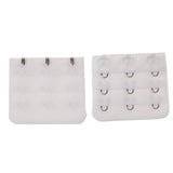 Maxbell 5pcs Elastic Bra Strap Extension Bra Extenders 3x 3 Hook White