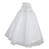 Maxbell 1 Hoop Two Layers Wedding Ball Gown  Long Crinoline Petticoat