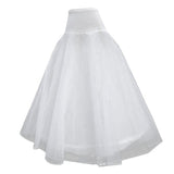 Maxbell 1 Hoop Two Layers Wedding Ball Gown  Long Crinoline Petticoat