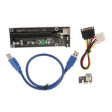 Maxbell USB3.0 PCI-E Express 1x to16x Extender Riser Board Card Adapter Power Cable