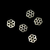 Maxbell Wholesale 100Pcs Tibetan Silver Filigree Lotus Bead Cap Spacers Jewelry DIY Findings