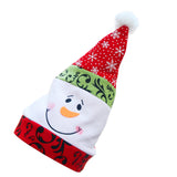 Maxbell Xma Party Supplier Chirstmas Snowman Hat with Delicate Blue and White Porcelain Flat Embroidery