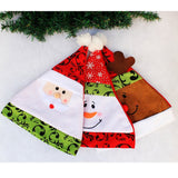 Maxbell Xma Party Supplier Chirstmas Snowman Hat with Delicate Blue and White Porcelain Flat Embroidery