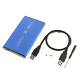 Maxbell 2.5" inch Blue Sata Hard Drive HDD Enclosure External Disk Case High-speed