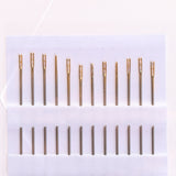 Maxbell 5 Sheets Mixed Self Threading Sewing Needles Home Household Tools