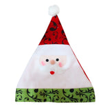 Maxbell Santa Claus Hat with Delicate Blue and White Embroidery
