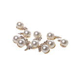 Maxbell Pack of 10 Crown Pearl Charms for Bracelet Necklace Earring Jewelry Making