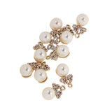 Maxbell Pack of 10 Crown Pearl Charms for Bracelet Necklace Earring Jewelry Making