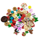 Maxbell Pack of 90 Colorful Hedgehog Wooden Decorative Buttons Flatback Embellishments for Sewing and Crafts