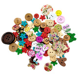 Maxbell Pack of 90 Colorful Hedgehog Wooden Decorative Buttons Flatback Embellishments for Sewing and Crafts