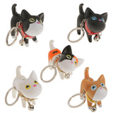 Maxbell Fashion Key Ring Lovely Kitten Pendant Keychain for Girls--Muliticolors