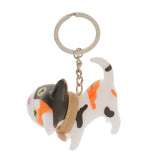 Maxbell Fashion Key Ring Lovely Kitten Pendant Keychain for Girls--Muliticolors