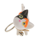 Maxbell Fashion Key Ring Lovely Kitten Pendant Keychain for Girls--Muliticolors