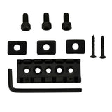 Maxbell 2x Black Metal Locking Nut String Lock for Floyd Rose Style Electric Guitar Parts and Accessories