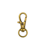 Maxbell 32x12mm Lobster Trigger Clasp Clip Swivel Key Ring Snap Hook Key Charm Pack of 10