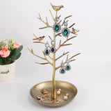 Maxbell Necklace Ring Earring Bird Tree Stand Display Organizer Holder Show Rack