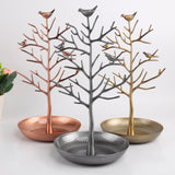 Maxbell Necklace Ring Earring Bird Tree Stand Display Organizer Holder Show Rack
