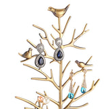Maxbell Necklace Ring Earring Bird Tree Stand Display Organizer Holder Show Rack