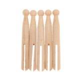 Maxbell Wooden Dolly Pegs Vintage Clothespin Dolls Kids Handmade Craft Pack of 10