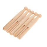 Maxbell Wooden Dolly Pegs Vintage Clothespin Dolls Kids Handmade Craft Pack of 10