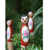 Maxbell Wooden Dolly Pegs Vintage Clothespin Dolls Kids Handmade Craft Pack of 10