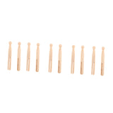 Maxbell Wooden Dolly Pegs Vintage Clothespin Dolls Kids Handmade Craft Pack of 10