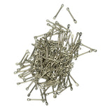 Maxbell Wholesale 100pcs Metallic Bar Connector Silver Bail Jewelry Craft Findings