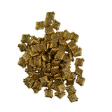 Maxbell Wholesale 100pcs Antique Gold Gold Flat Square Flower Spacer Bead Jewelry Making