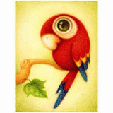 Maxbell Animal Embriodery Rhinestone Painting Cross Stitch Kit DIY Craft Kids Xmas Home Decor Gift - Parrot