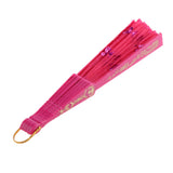 Maxbell Handmade Spanish Wedding Party Gift Flower Pattern Folding Lace Hand Fan Rose