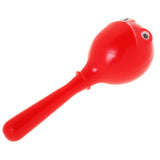 Maxbell 1 Pair Plastic Maracas Children Hand Percussion Set Children Musical Instrument Toys Red