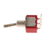 Maxbell 120VAC 5A, 250VAC 2A On/On 3 PIN SPDT Mini Toggle Switch Red 5pcs