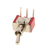 Maxbell 120VAC 5A, 250VAC 2A On/On 3 PIN SPDT Mini Toggle Switch Red 5pcs