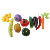 Maxbell 10pcs Manmade Colorful Vegetables Toy Imitation Food Store Cabinet Decorative Vegetables Toy