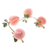 Maxbell 4pcs Foam Peach Model Toys Store Cabinet Decorative Fruits Kids Role Play Toy