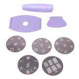 Maxbell Manicure Image Stamping Stamp Template Plates Nail Art DIY Supplies Set