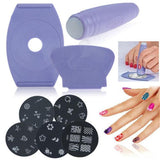 Maxbell Manicure Image Stamping Stamp Template Plates Nail Art DIY Supplies Set