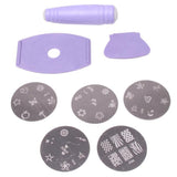 Maxbell Manicure Image Stamping Stamp Template Plates Nail Art DIY Supplies Set