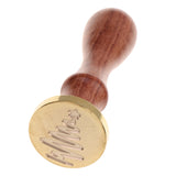 Maxbell Initial Sealing Wax Seal Stamp Xmas Design for Festival Cards Decoration Post Envelope #13