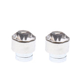 Maxbell Stainless Steel Magnetic Clip On 5mm Stud Earrings Unisex Colored Crystal 12 Pair Set