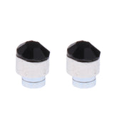 Maxbell Stainless Steel Magnetic Clip On 5mm Stud Earrings Unisex Colored Crystal 12 Pair Set
