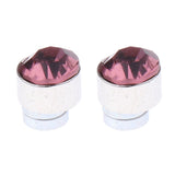 Maxbell Stainless Steel Magnetic Clip On 5mm Stud Earrings Unisex Colored Crystal 12 Pair Set