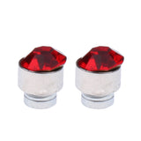 Maxbell Stainless Steel Magnetic Clip On 5mm Stud Earrings Unisex Colored Crystal 12 Pair Set