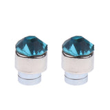 Maxbell Stainless Steel Magnetic Clip On 5mm Stud Earrings Unisex Colored Crystal 12 Pair Set