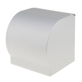 Maxbell Waterproof Stainless Steel Wall Mounted Bathroom Toilet Tissue Roll Paper Holder Case Box with Cover