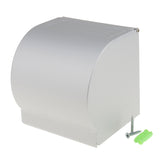 Maxbell Waterproof Stainless Steel Wall Mounted Bathroom Toilet Tissue Roll Paper Holder Case Box with Cover