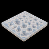 Maxbell Clear Silicone Pendant DIY Molds Resin Beads Gem Jewelry Making Crafts