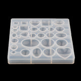 Maxbell Clear Silicone Pendant DIY Molds Resin Beads Gem Jewelry Making Crafts